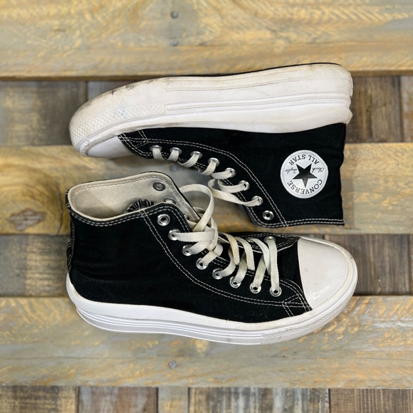 Iconic [Converse] Black Chuck Taylor All Star High Platform Shoes | 6.5 - 8.5 - Picture 4 of 16